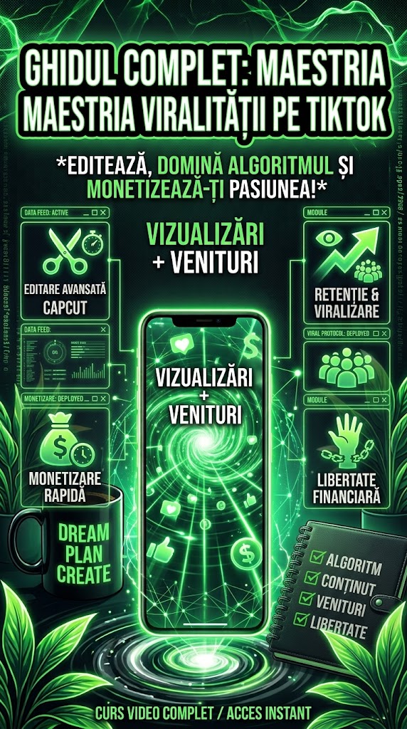 Coperta cursului CursTikTok Monetizare